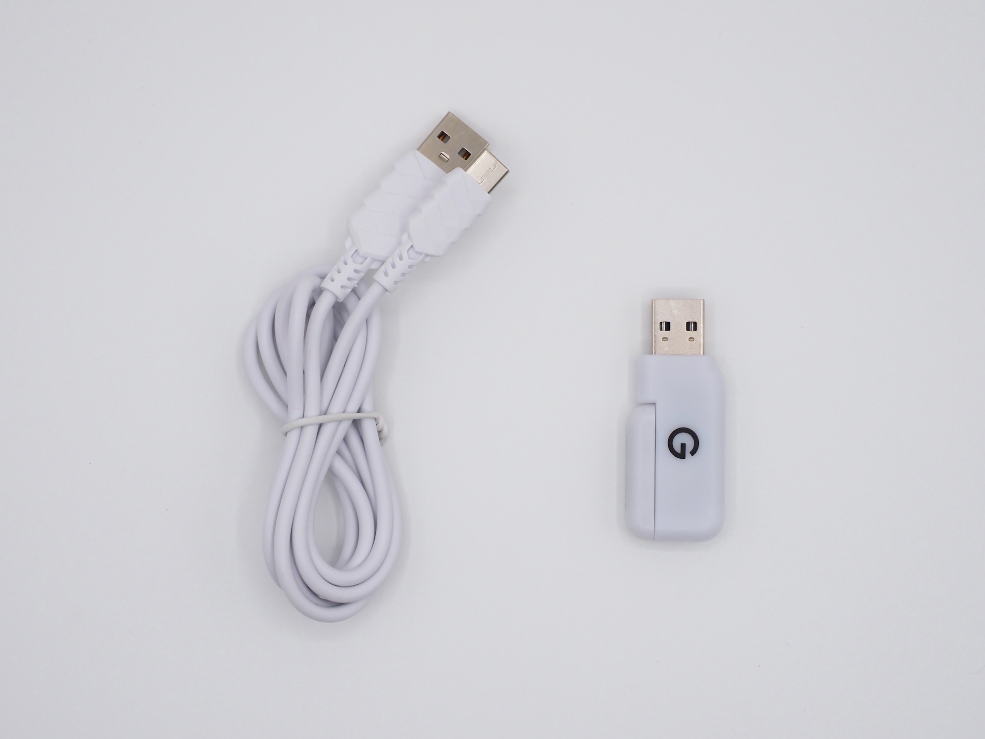 付属品はUSBケーブルとUSBレシーバーの2点