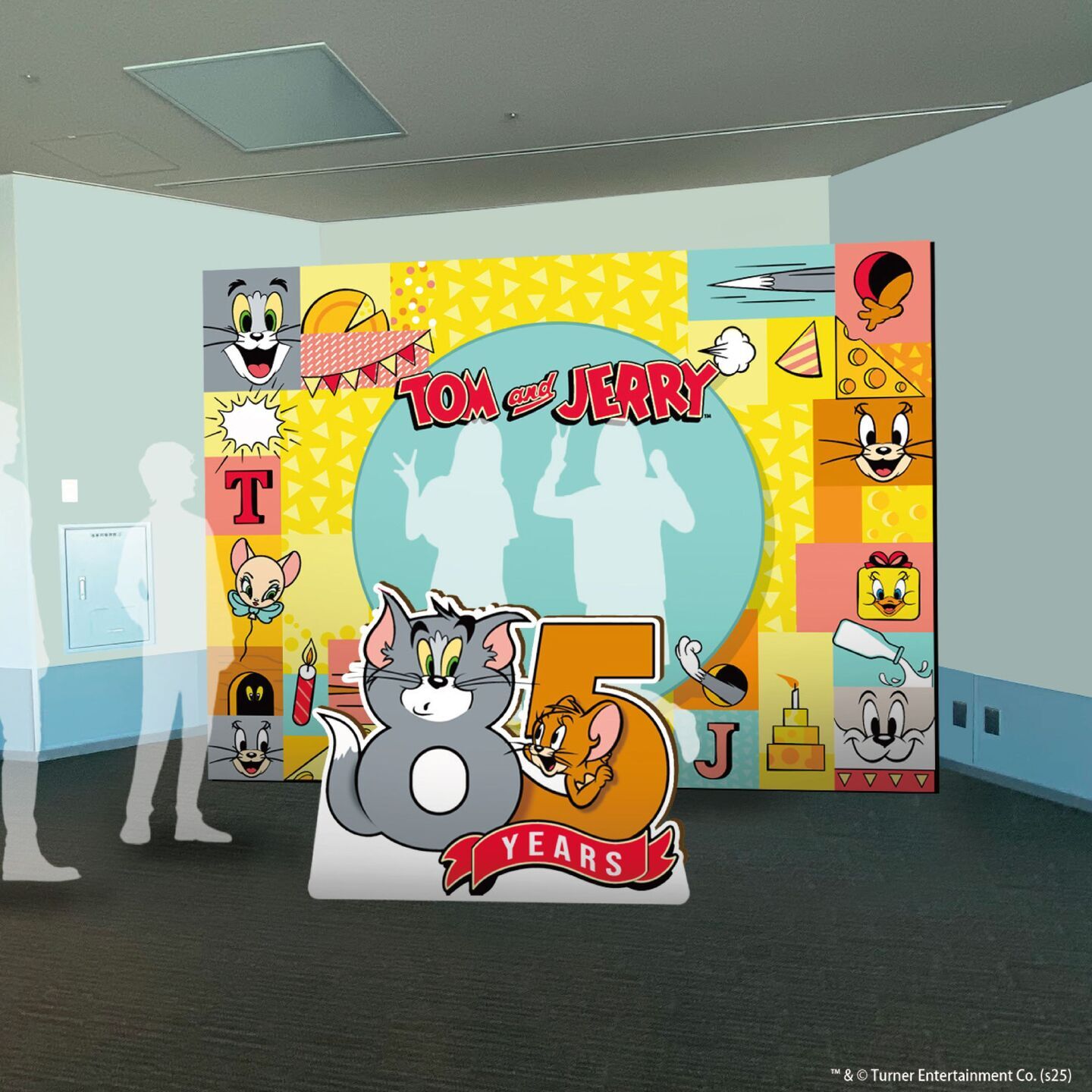 85周年をトムとジェリーと祝うフォトスポット