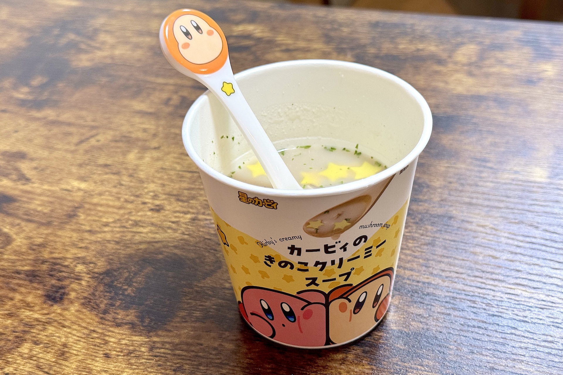 今回販売される「カービィのきのこクリーミースープ」にもぴったり