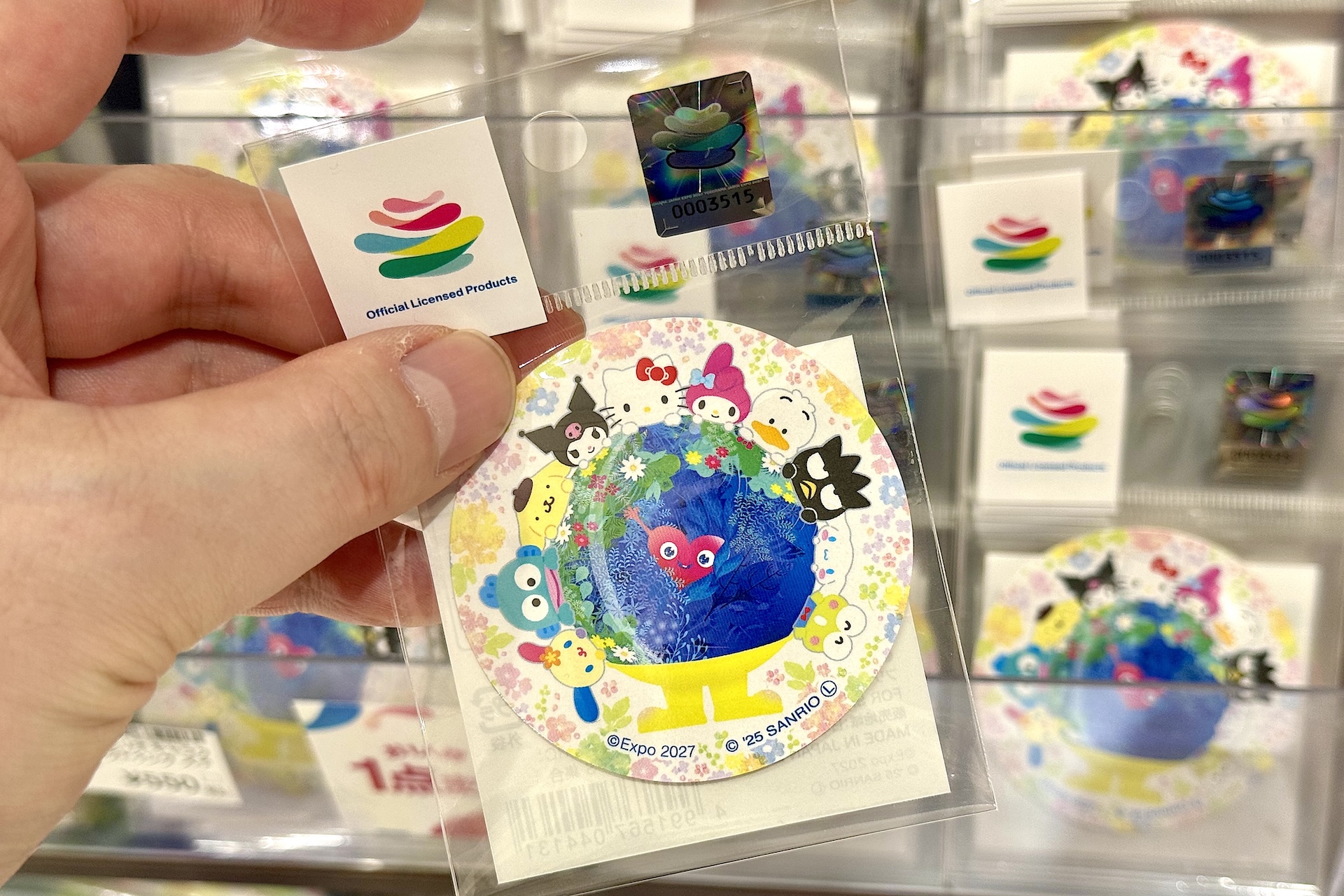 EXPO2027 【サンリオキャラクターズ】 トゥンクトゥンク ステッカーS 価格：550円