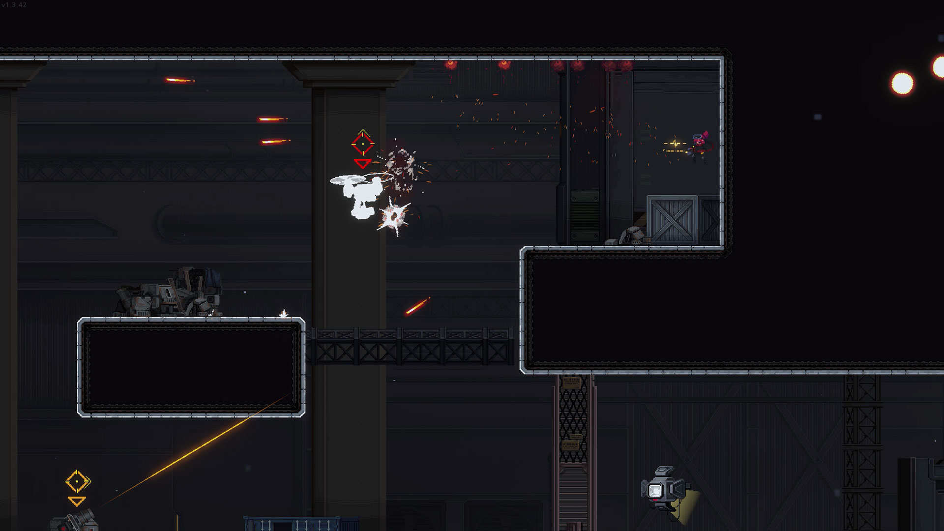 ショットガンの弾は複数飛び出していくので、エイムの精度はそれほど重要ではない