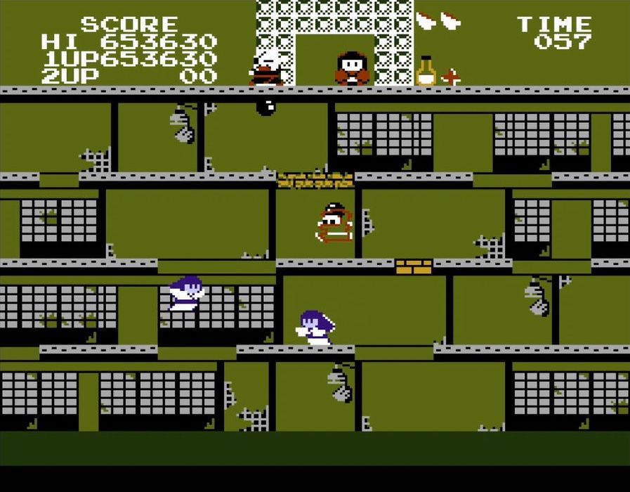 薬ビンを取ると、じゃじゃ丸くんが数秒間だけ無敵状態になる