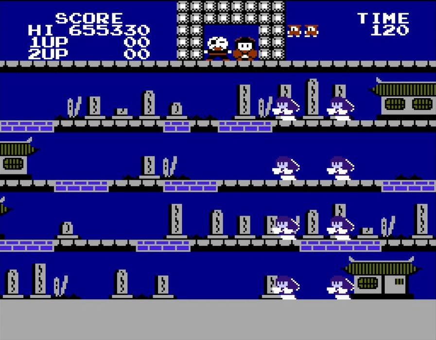 敵の親玉、なまず太夫が号令を掛けると、8体の妖怪が現れる一連の演出は本作の名物だ