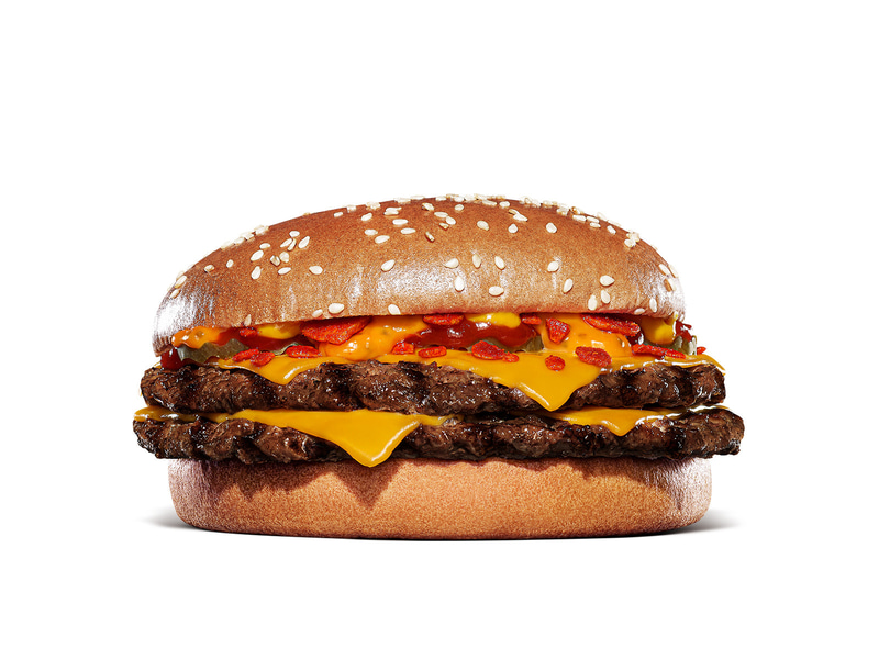 「ダブルスパイシーにんにく・ガーリックバーガー」