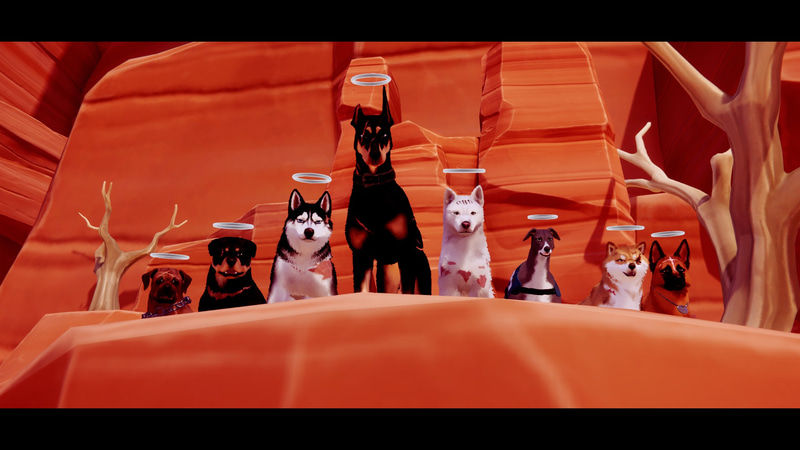 敵として登場する犬の群れ