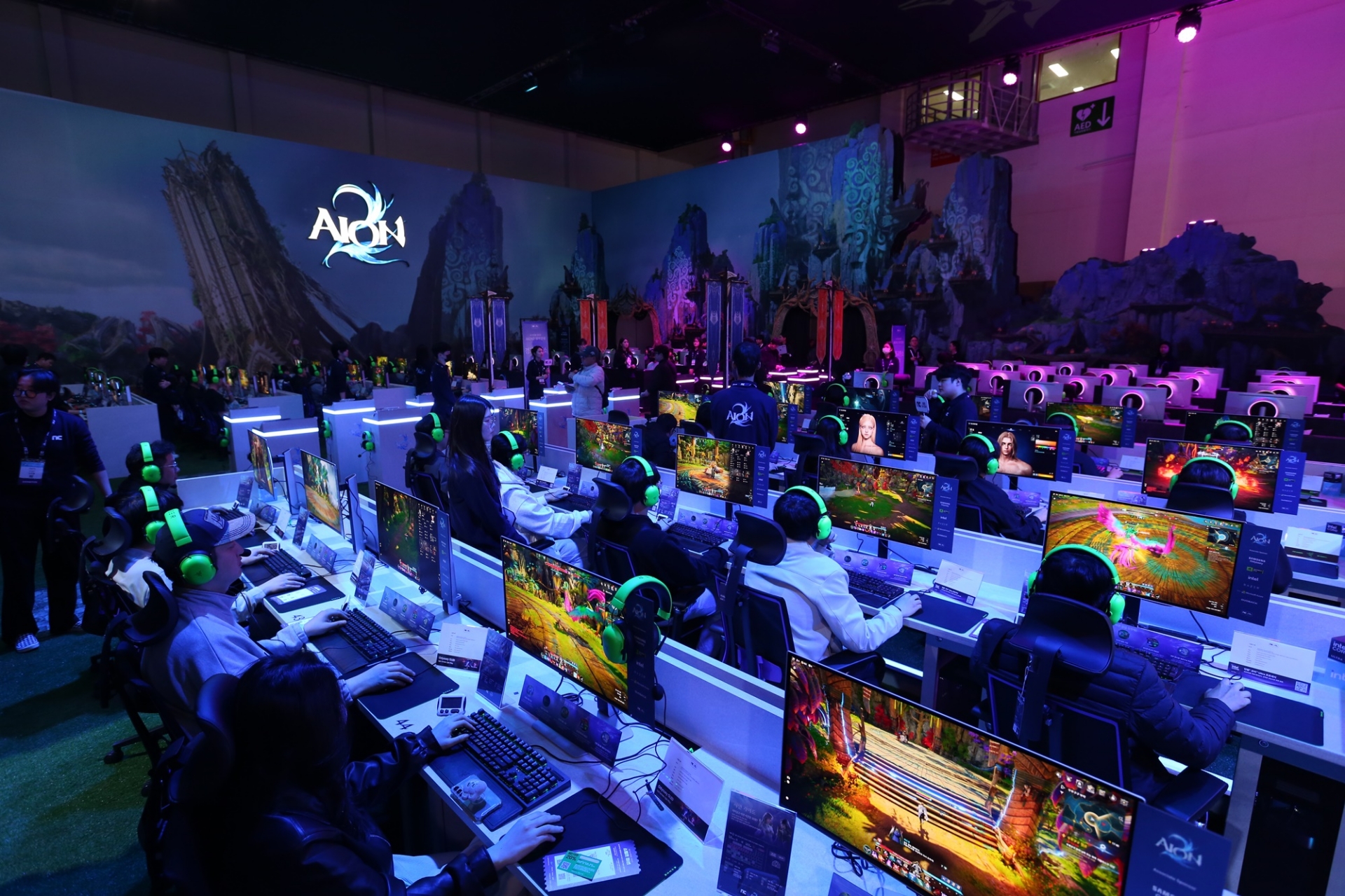 「AION2」の試遊エリア