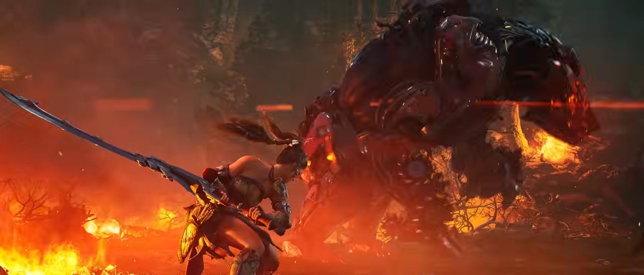 トレーラーでは大剣らしきものが登場している（アナウンス映像より）