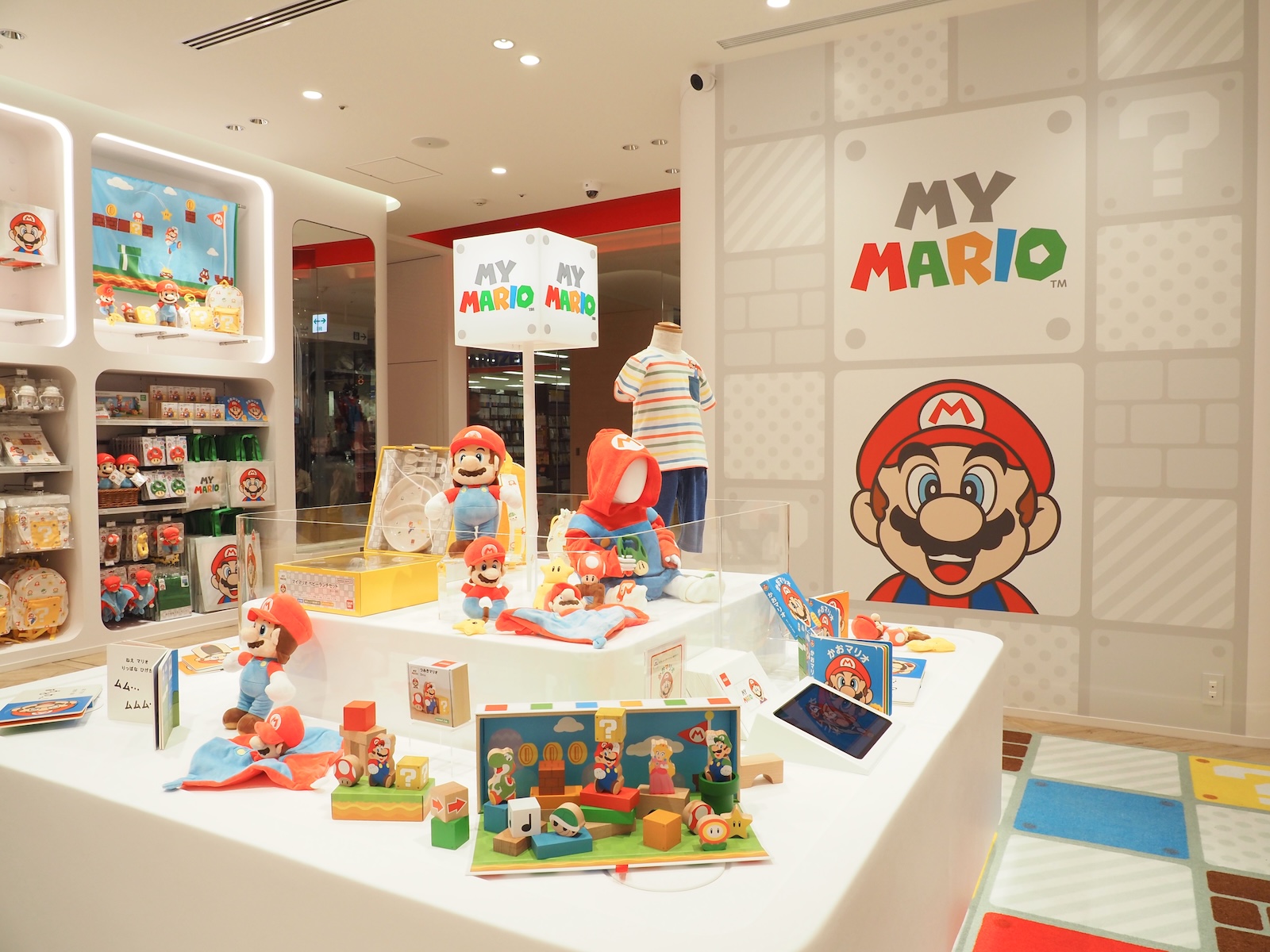 子供向けの「マイマリオ」コーナーでは実際に遊べる