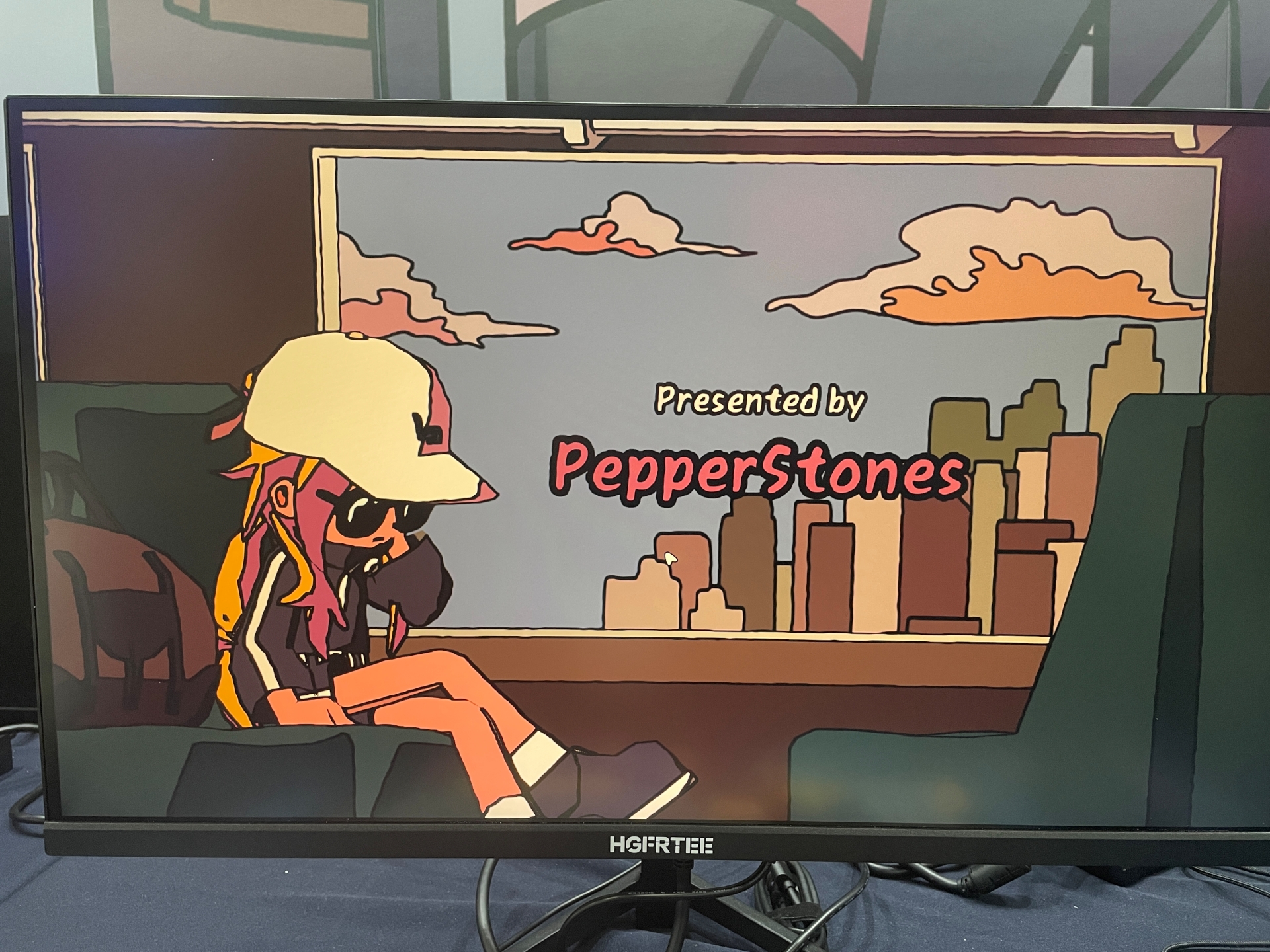 デモのオープニング。すでに雰囲気がいい