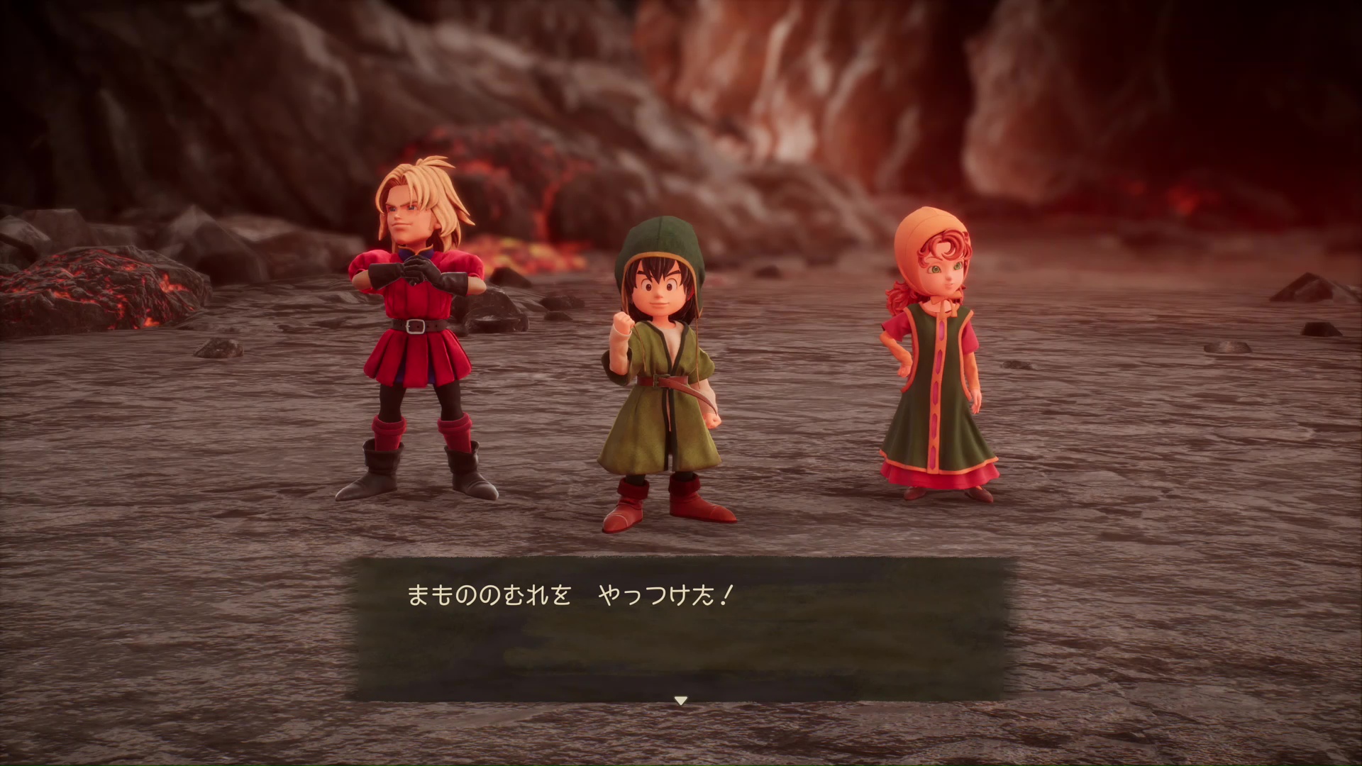 フィギュアのような姿で登場する主人公達。鳥山氏のキャライラストを見事に昇華していて、イベントやバトルで実際に動く姿を見ると感動する