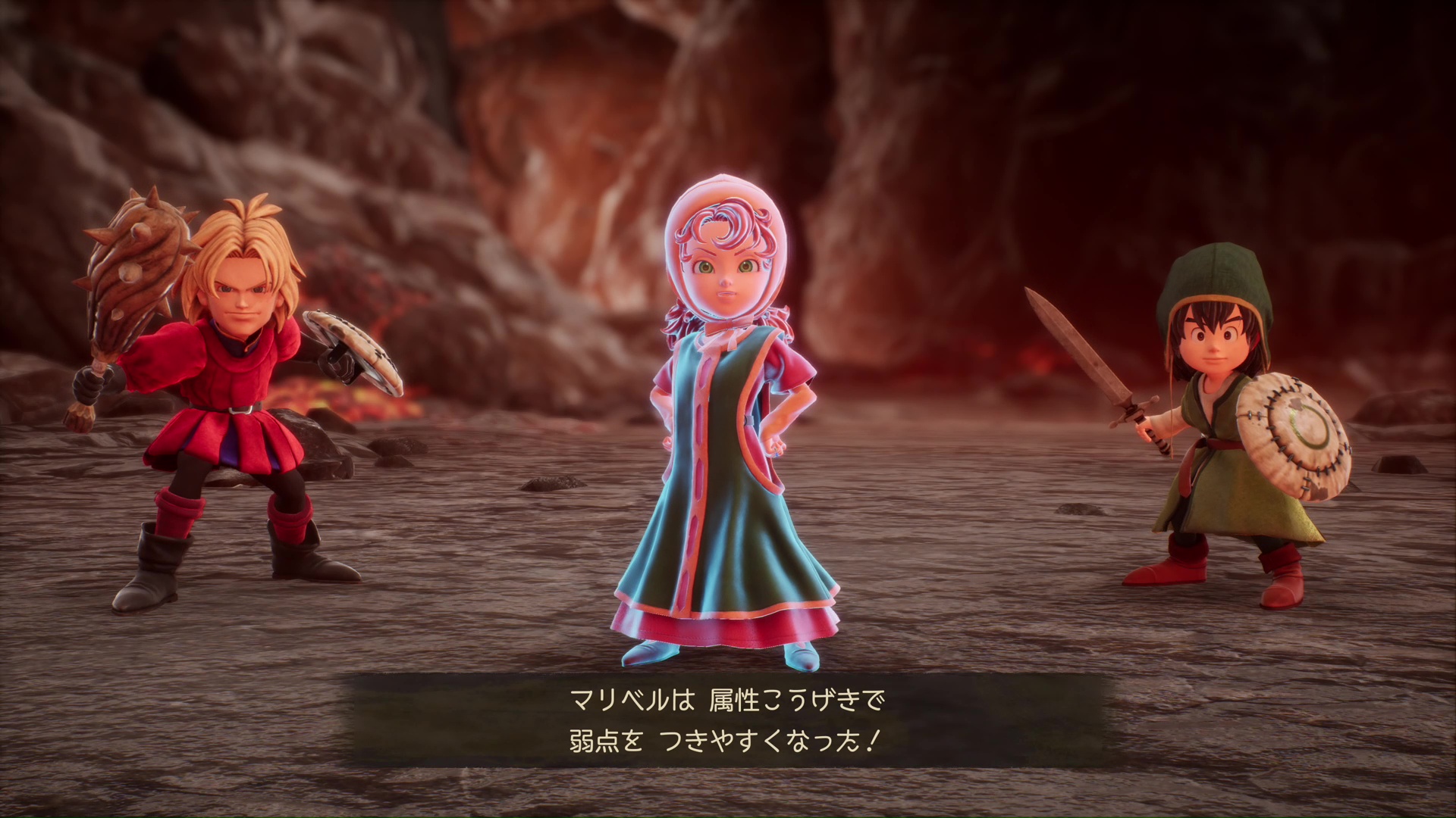 バーストを発動させると、職業依存の特別な力が発揮される