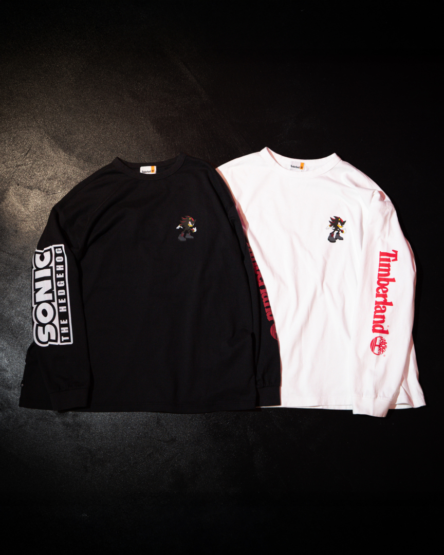 Timberland x シャドウ・ザ・ヘッジホッグ】ユニセックス 長袖 グラフィックTシャツ