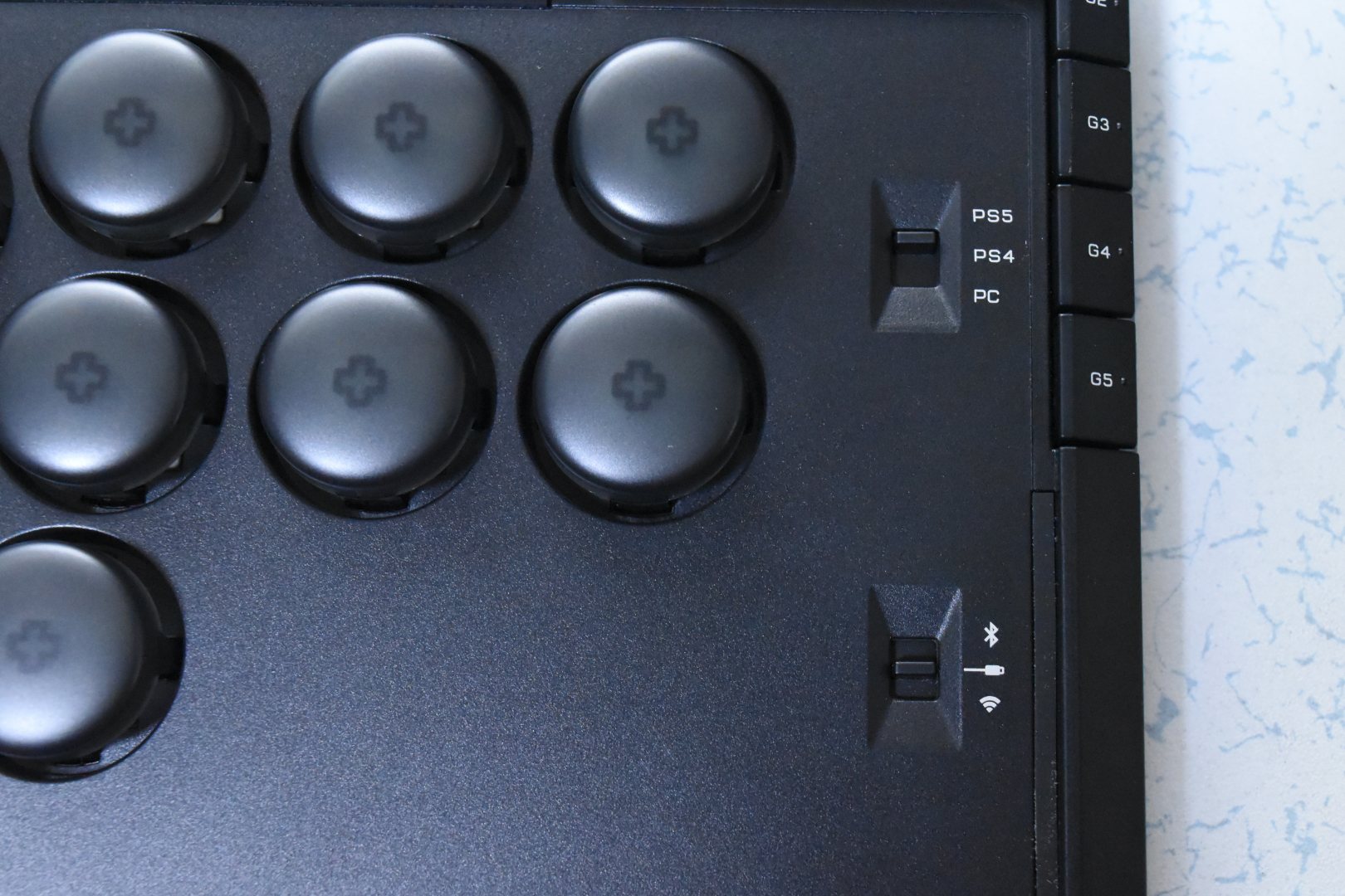 ハードと接続モードの切り替えスイッチ