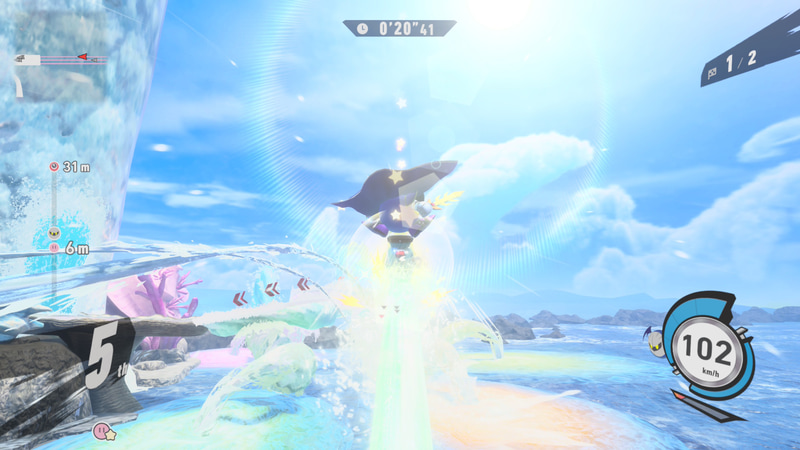 ダグウォータ。海の上を走るような感じのコースで、水しぶきが美しい