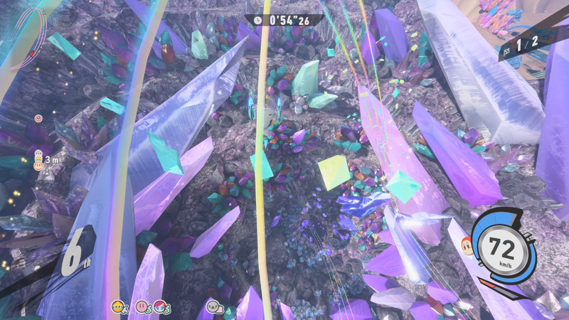 クリスタ。クリスタルがあちこちに多くみられるコース。キラキラ煌めいていて綺麗