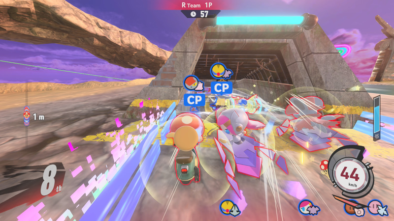 ギュンギュンギューン！ ……と、ライバルを薙ぎ倒していける。CPU戦は気持ちが楽だなぁ