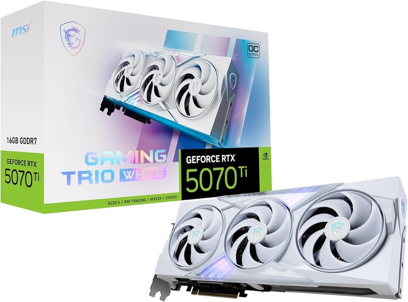 「GeForce RTX 5070 Ti 16G GAMING TRIO OC WHITE」