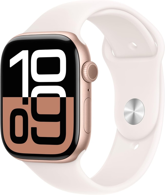 Apple Watch Series 10（GPS + Cellularモデル）46mm/ローズゴールドアルミニウムケース・ライトブラッシュスポーツバンド
