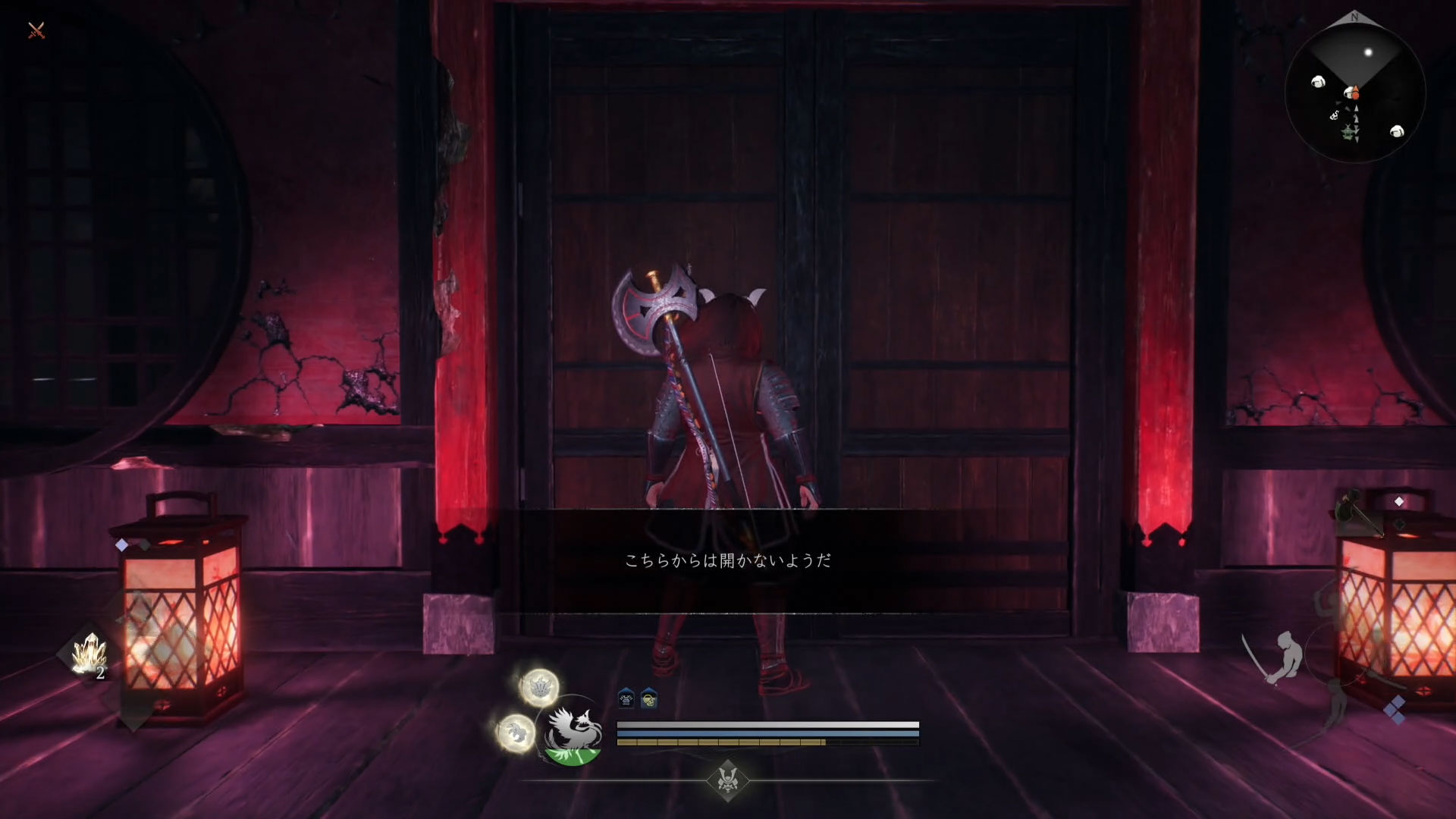 建物の中にはこちらからは開かない扉が！