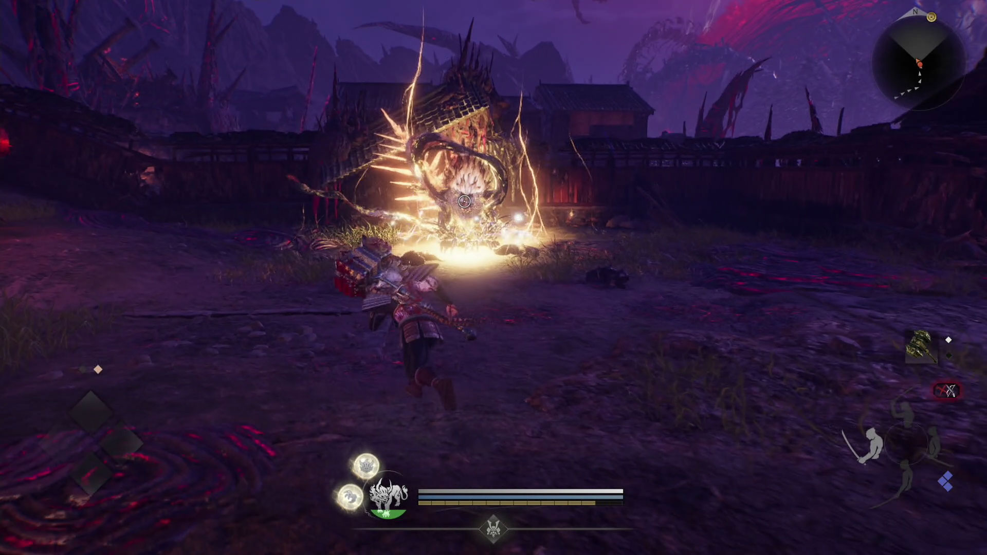 遠目から見てもヤバそうなのがわかる雷獣