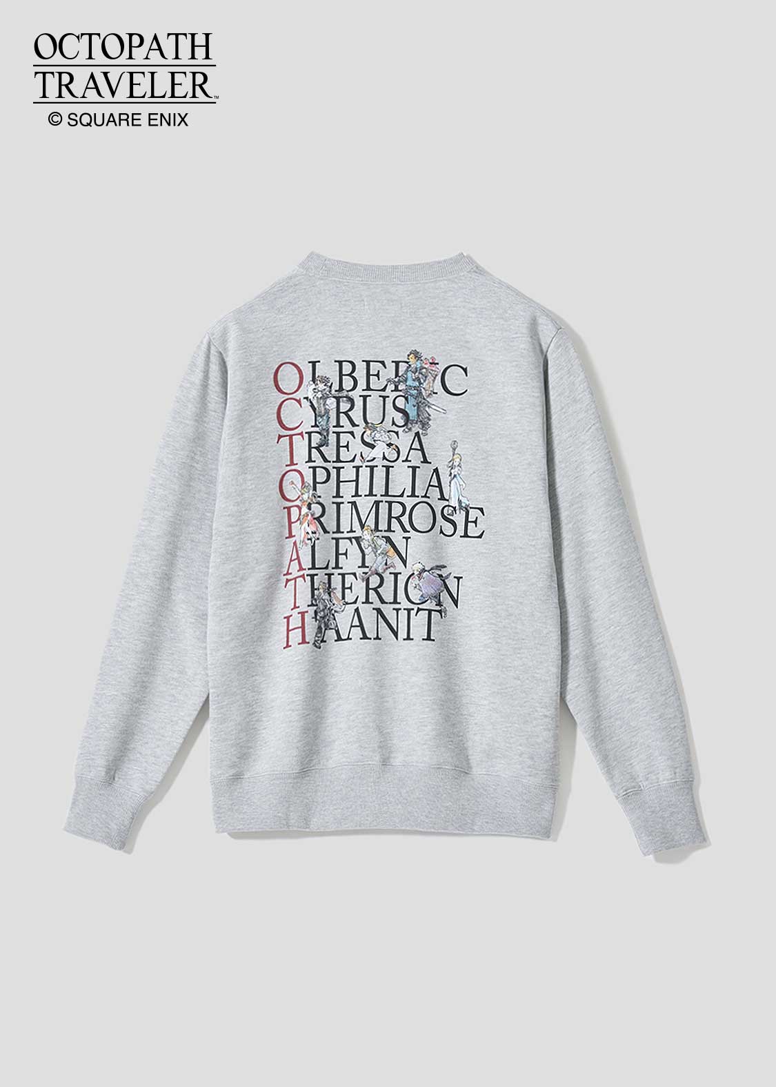8人の旅人（オクトパストラベラー）｜裏毛スウェット：6,900円円