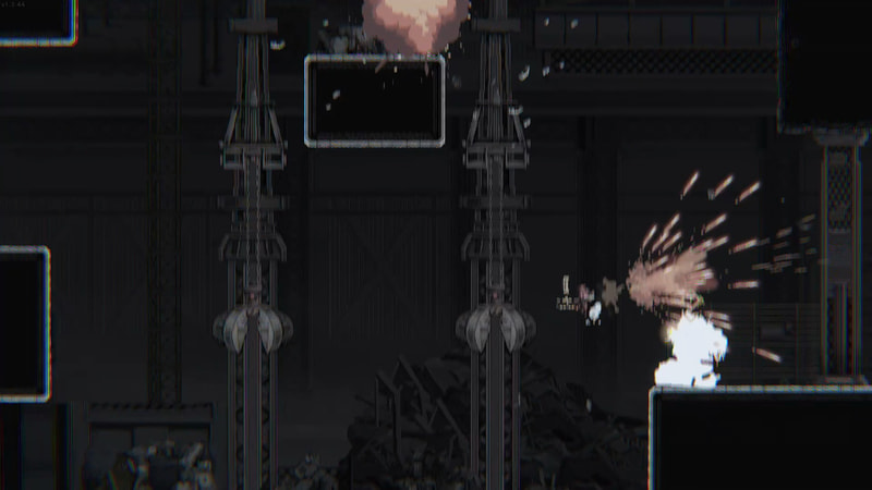 「強化ショットガン」は発射時に画面揺れのエフェクトが発生する