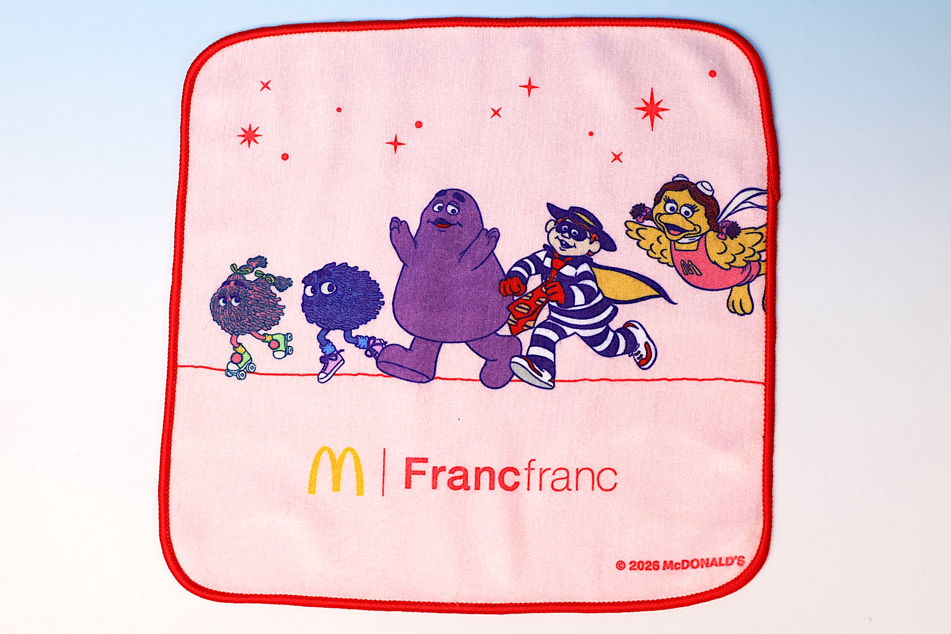 パステルカラーのレッド