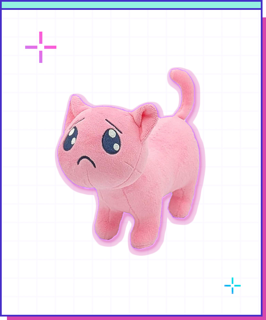 ぴえん猫のぬいぐるみ