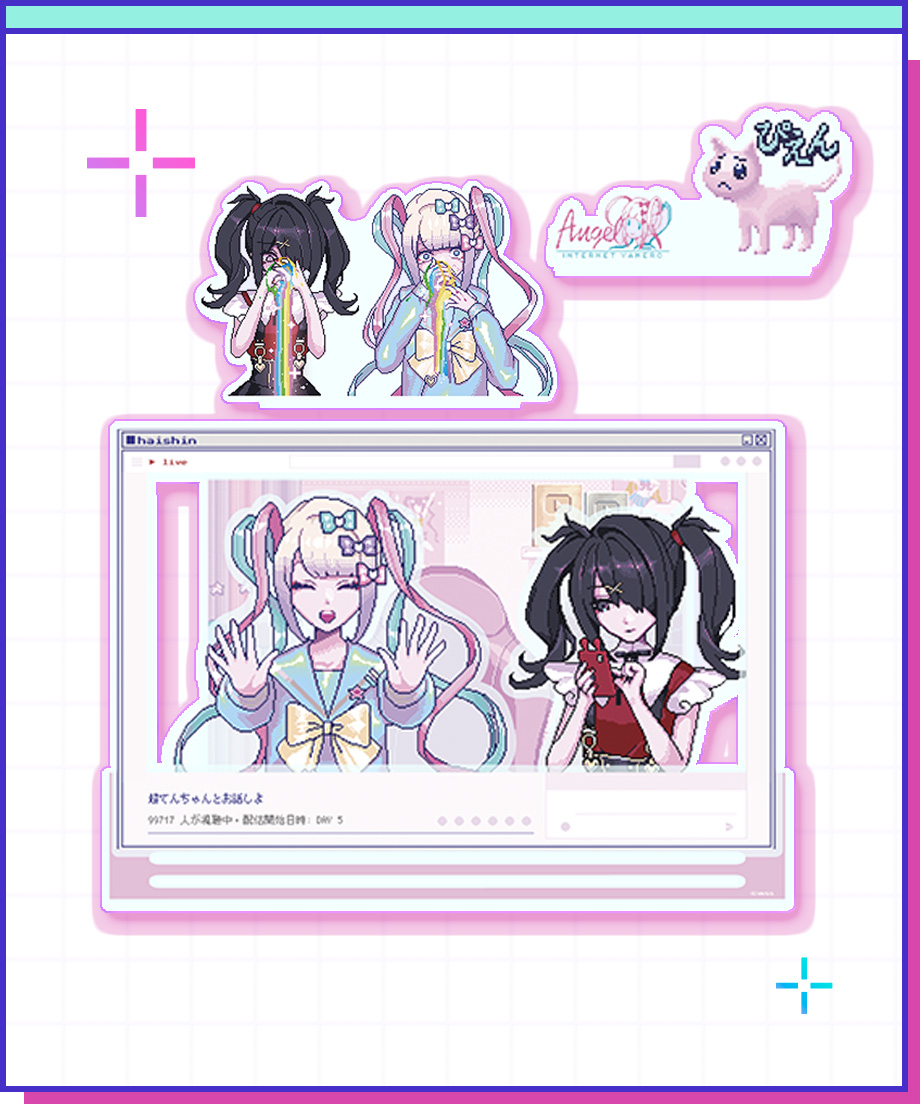 並べて遊んで配信画面風ジオラマアクスタ