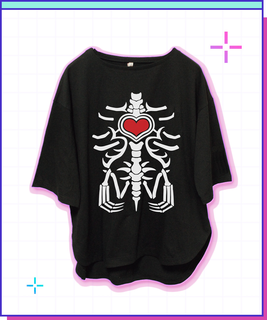 あめちゃん着用骨Tシャツ