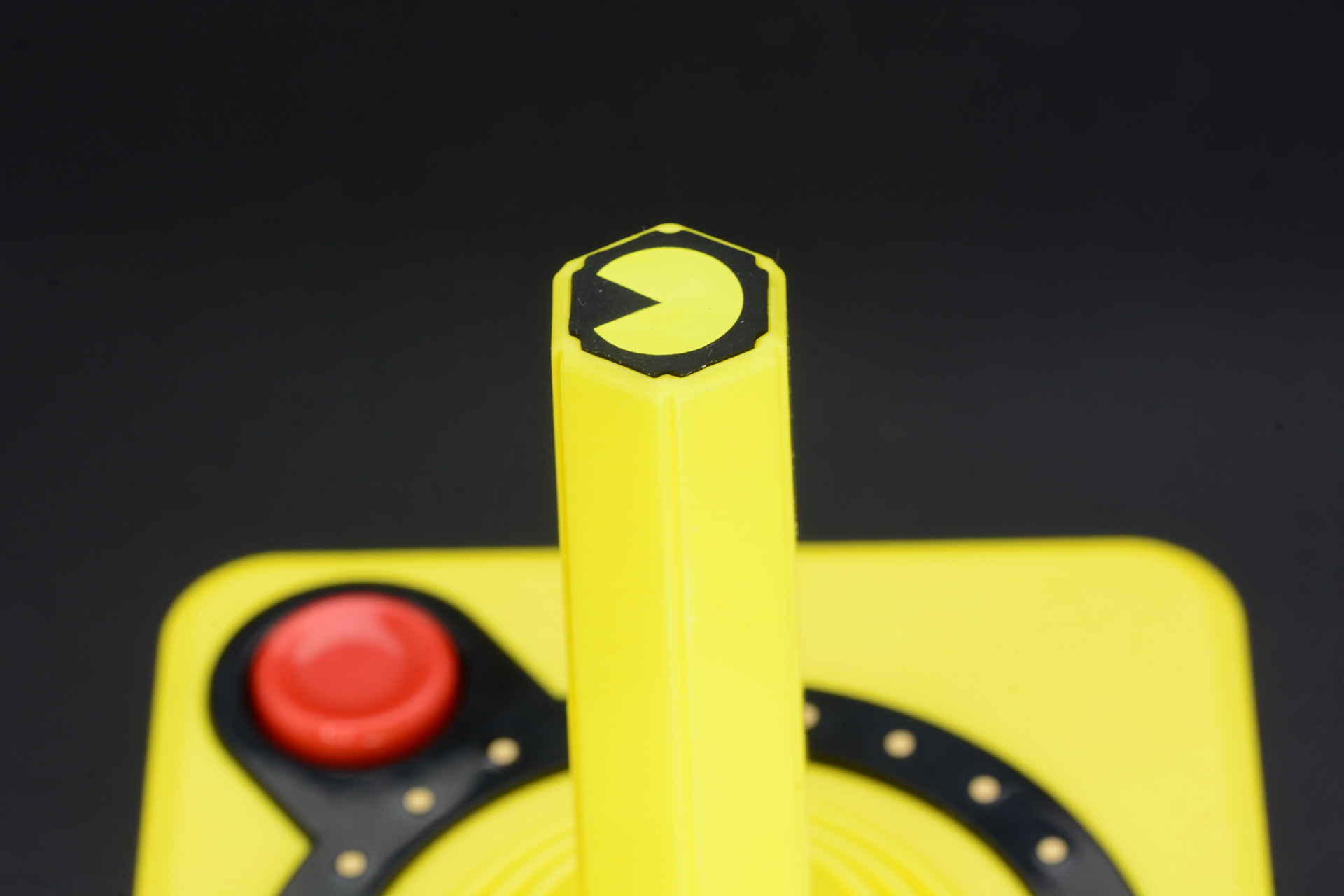 レバー先端にパックマン