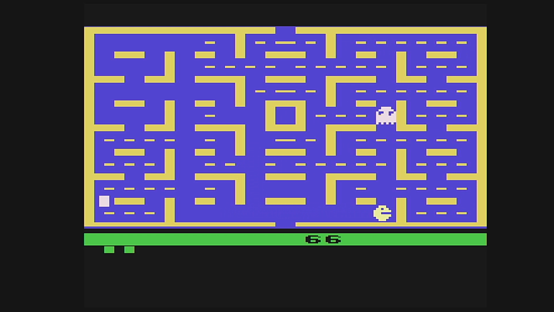 静止画だとモンスターが一体にしか見えない、高速で表示することで4体のモンスターを再現しているが、チラチラするので正直見えにくい