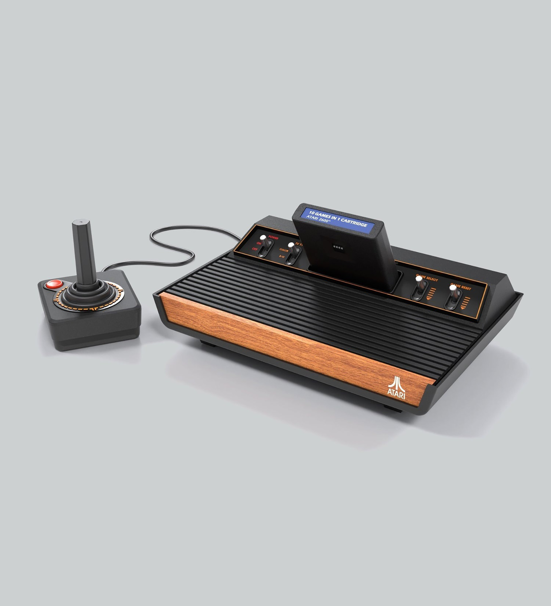 ATARI の「ATARI 2600+」は、「ATARI 2600」と「ATARI 7800」の当時のカートリッジをそのまま挿して遊べるハードだ