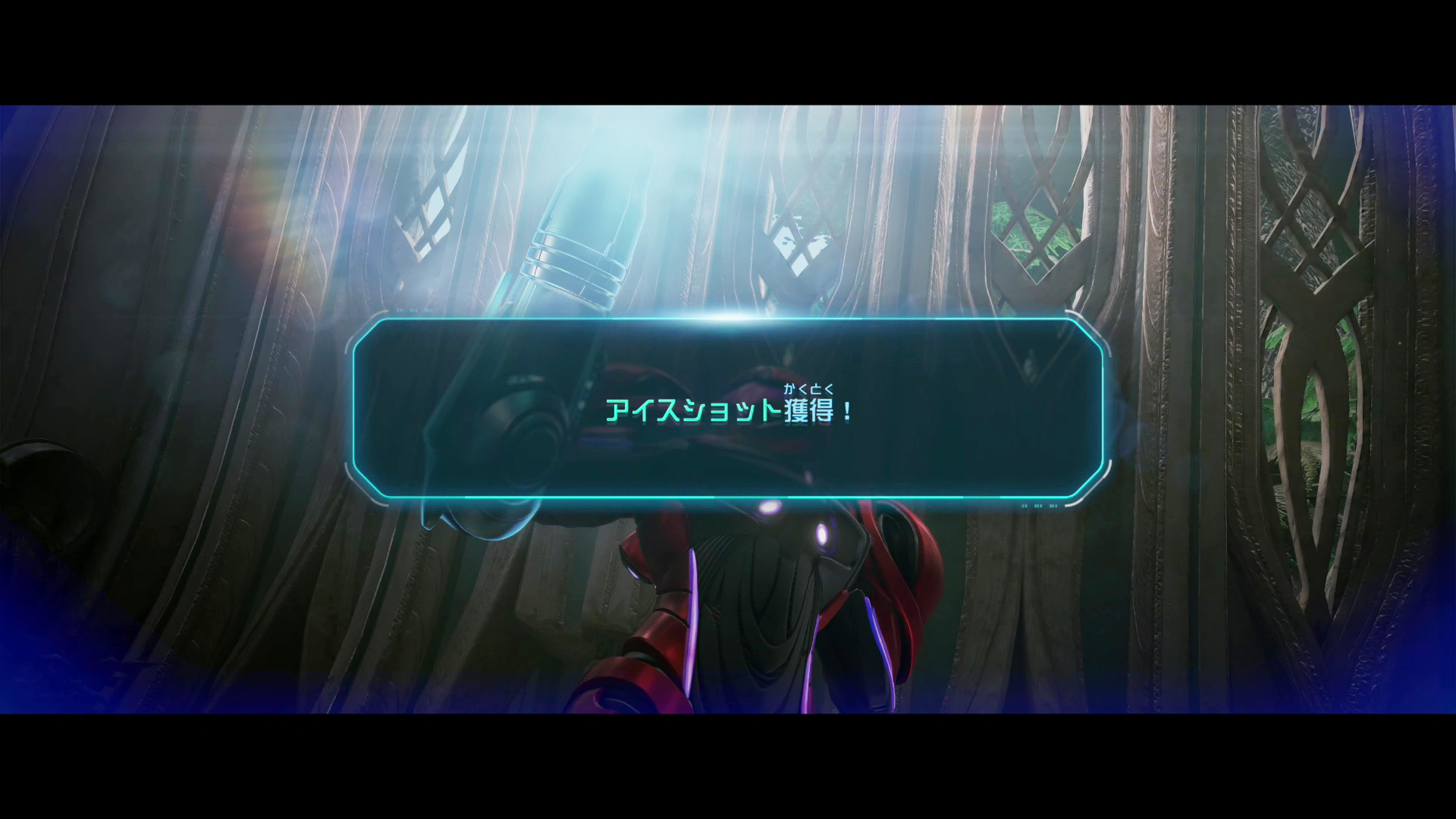 属性を持つサムスのショットは、新たなルート開拓のカギとなる。ボスなどを倒して手に入れる「チップ」をエンジニアのマッケンジーがアームキャノンに組み込んでくれる