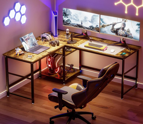 Amazonセール】コーナースペースを活用できるL字型デスクがお買い得 Amazonセール】コーナースペースを活用できるL字型デスクがお買い得