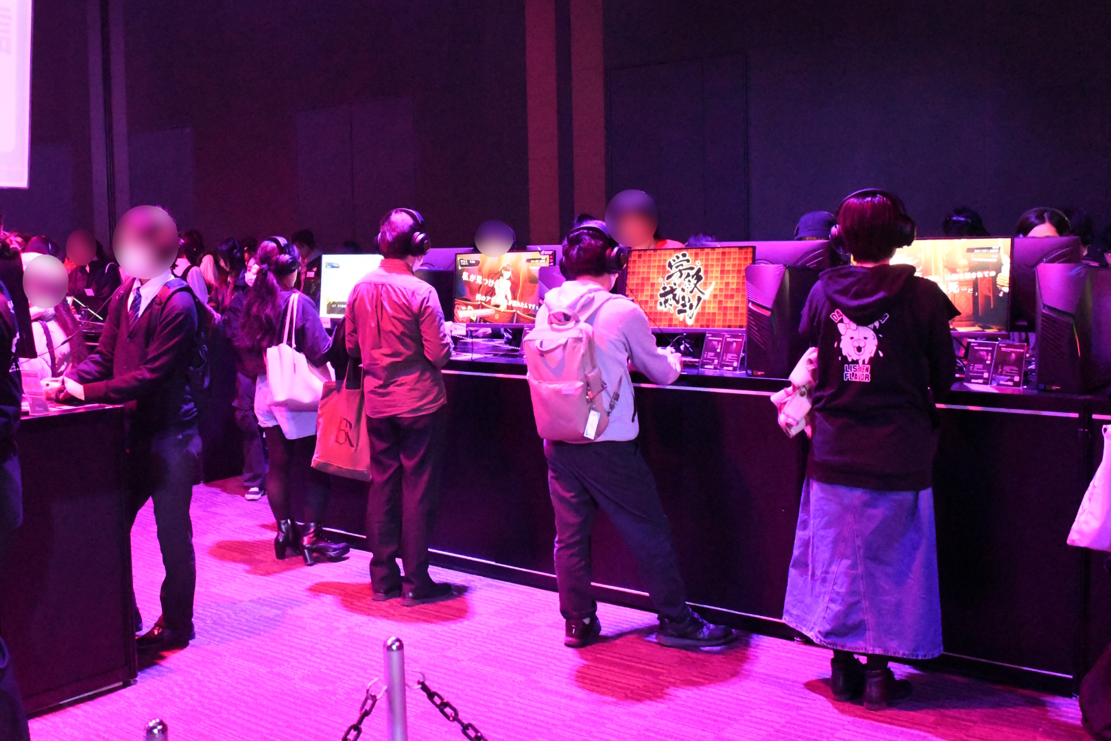 もっとも行列を作っていた試遊体験コーナー。最新作の注目度が伺える