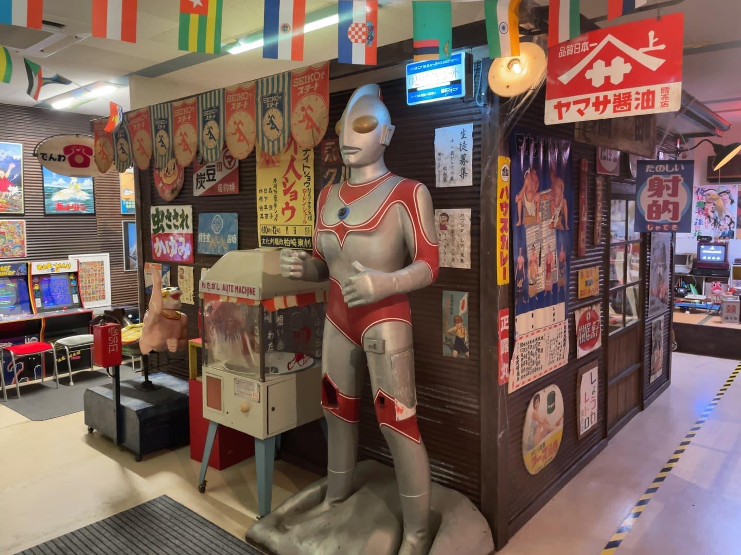 レトロな休憩コーナー