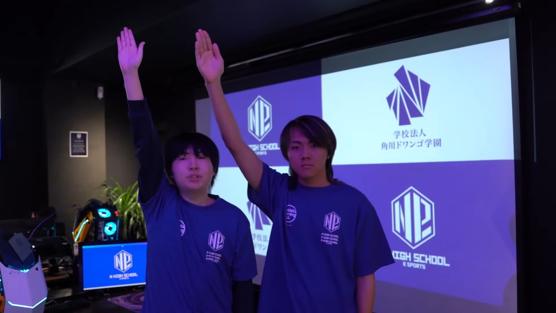 試合開始前にはN高等学校のLucky選手、S高等学校のLucia選手による選手宣誓が行なわれた