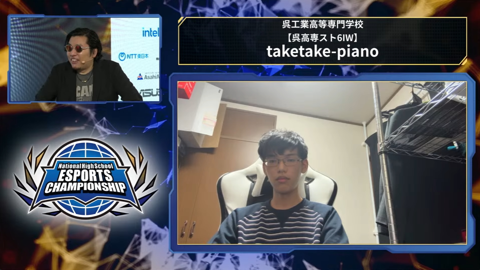 惜しくも敗れた呉工業高等専門学校のtaketake-piano選手のインタビュー