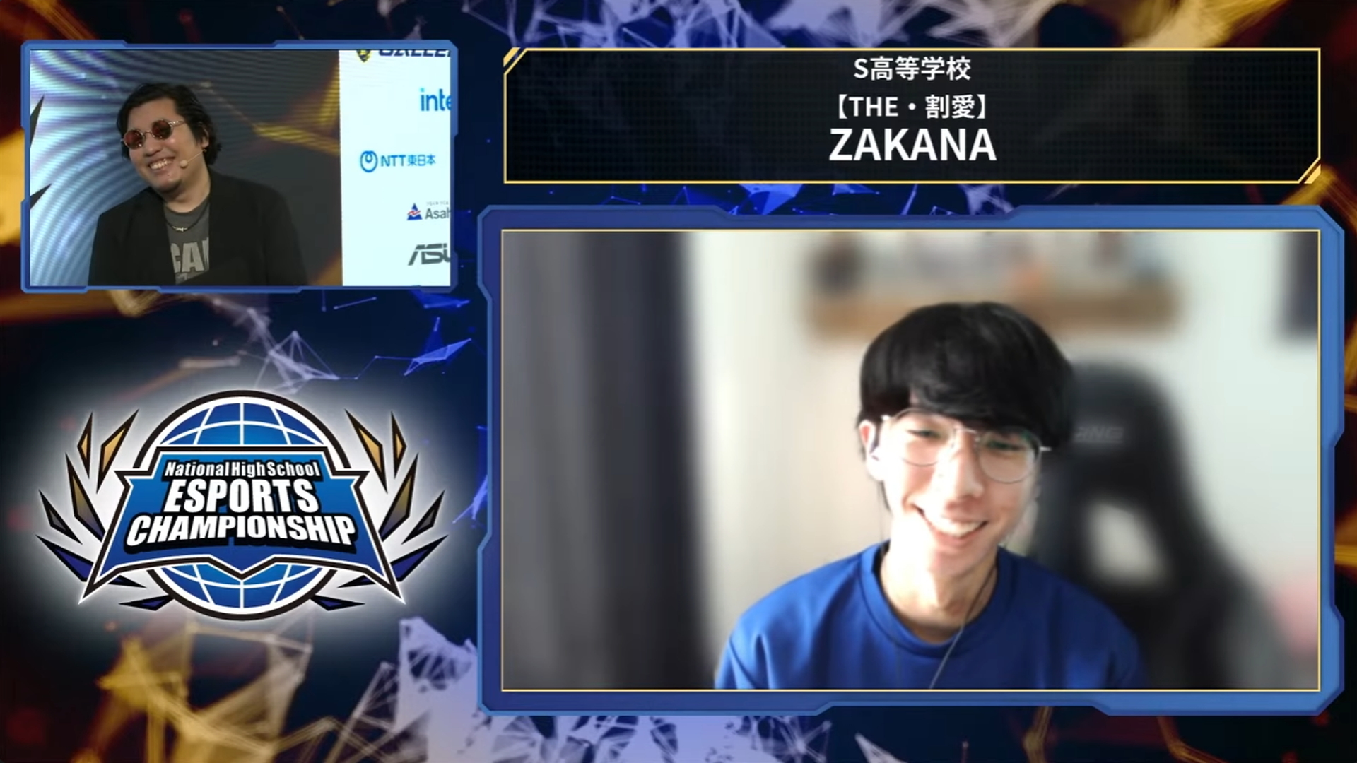 中堅戦で勝利したZAKANA選手