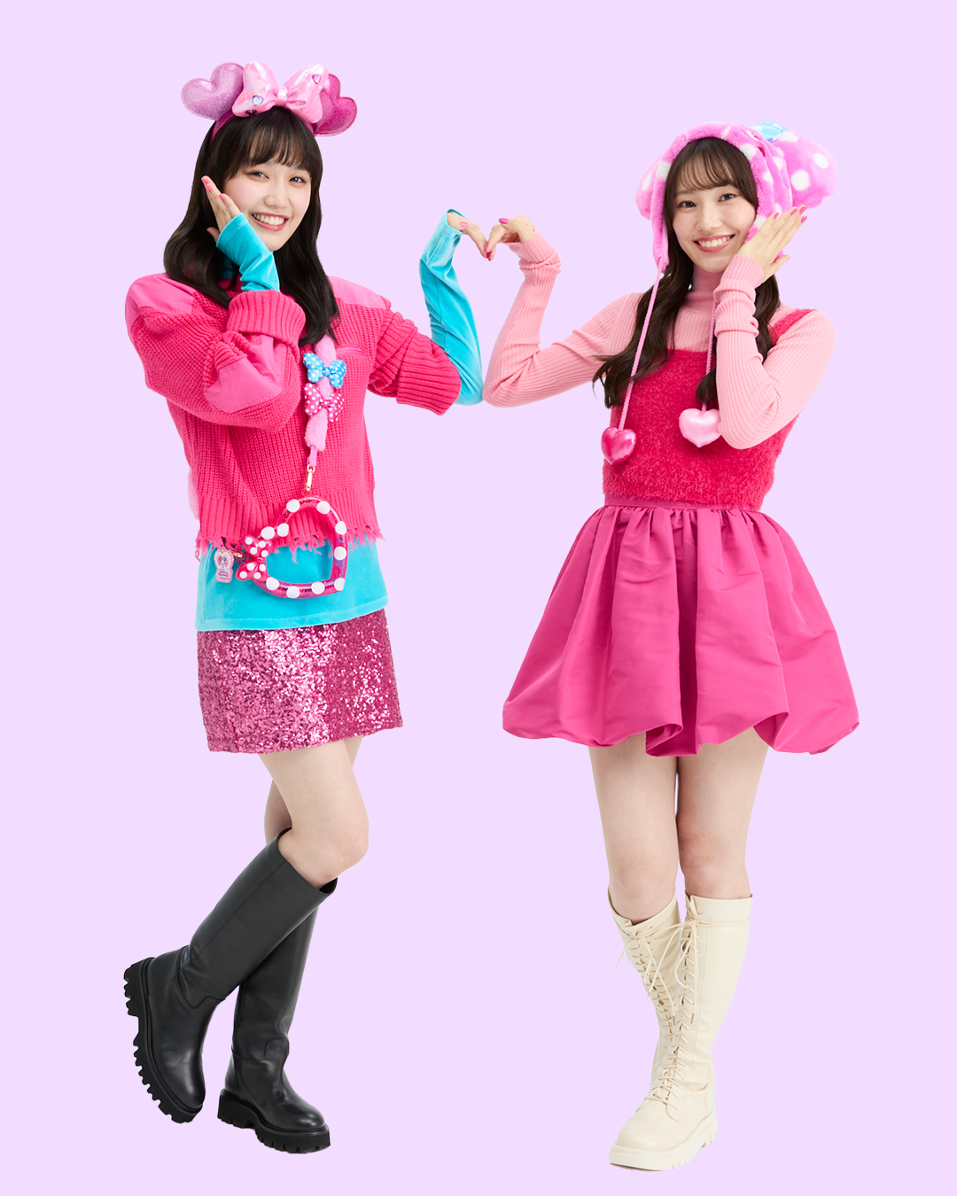 期間中、フラッグを持っているキャストにお知らせすると、フラッグを持って写真や動画を撮影できる