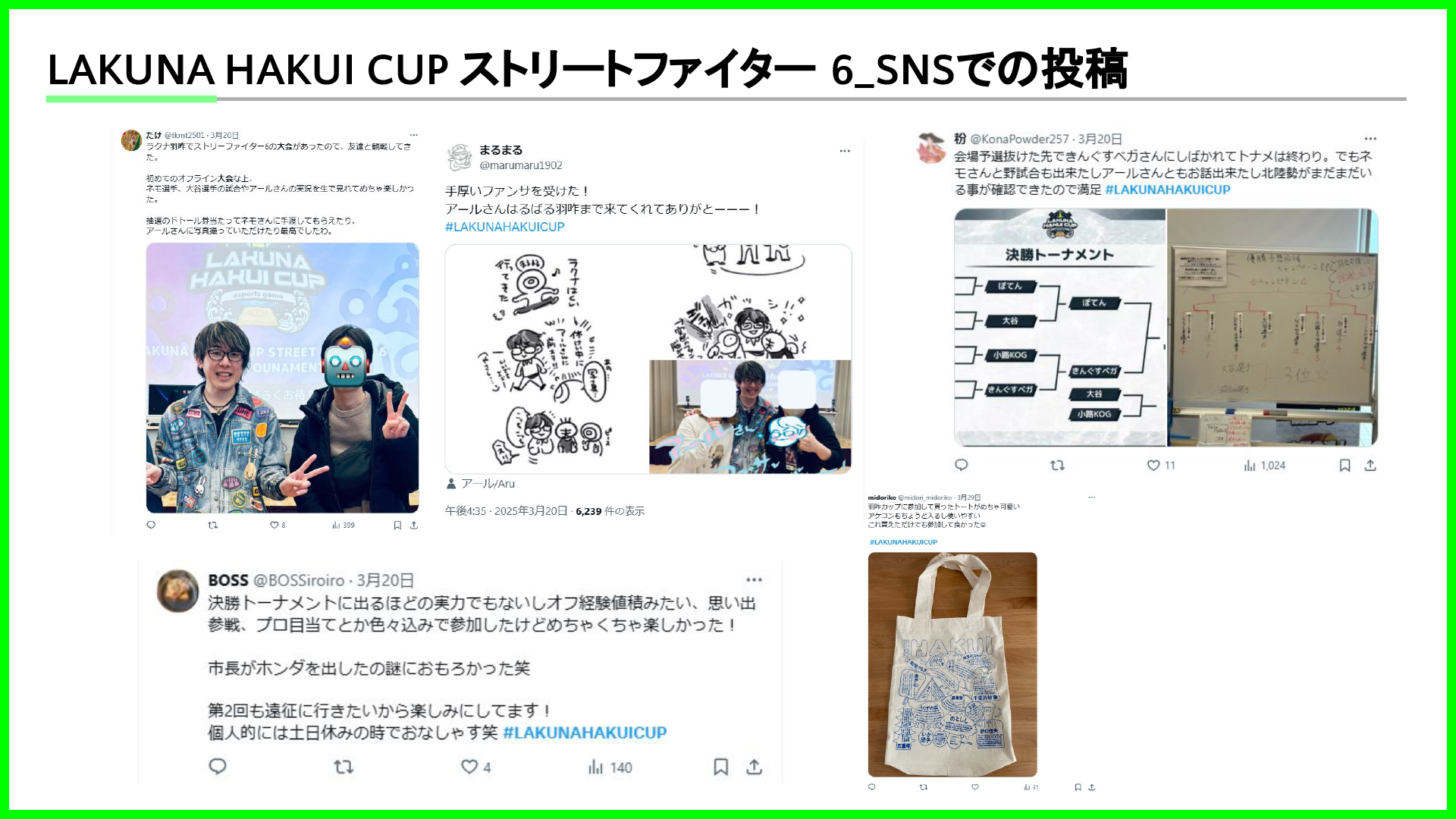 「LAKUNA HAKUI CUP ストリートファイター 6」