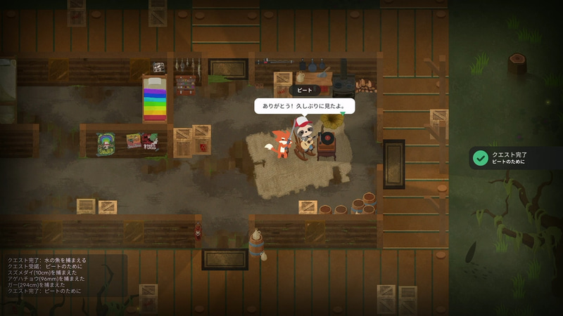 さまざまなNPCがあちこちにおり、話しかけたり、クエストを受注できる