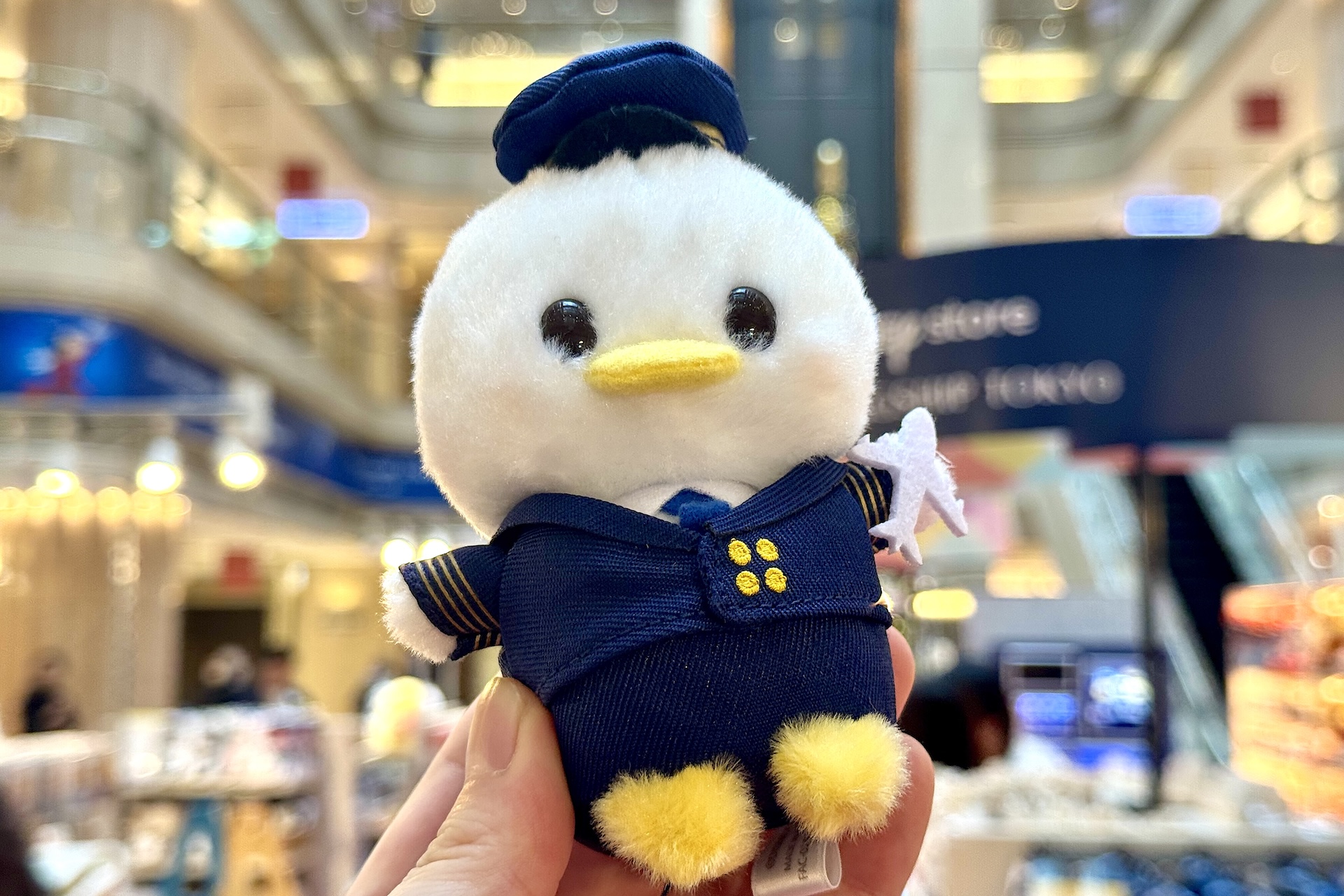 うるぽちゃちゃん ぬいぐるみ 1,800円 ※羽田空港の各ターミナル内のディズニーストア自動販売機にて販売
