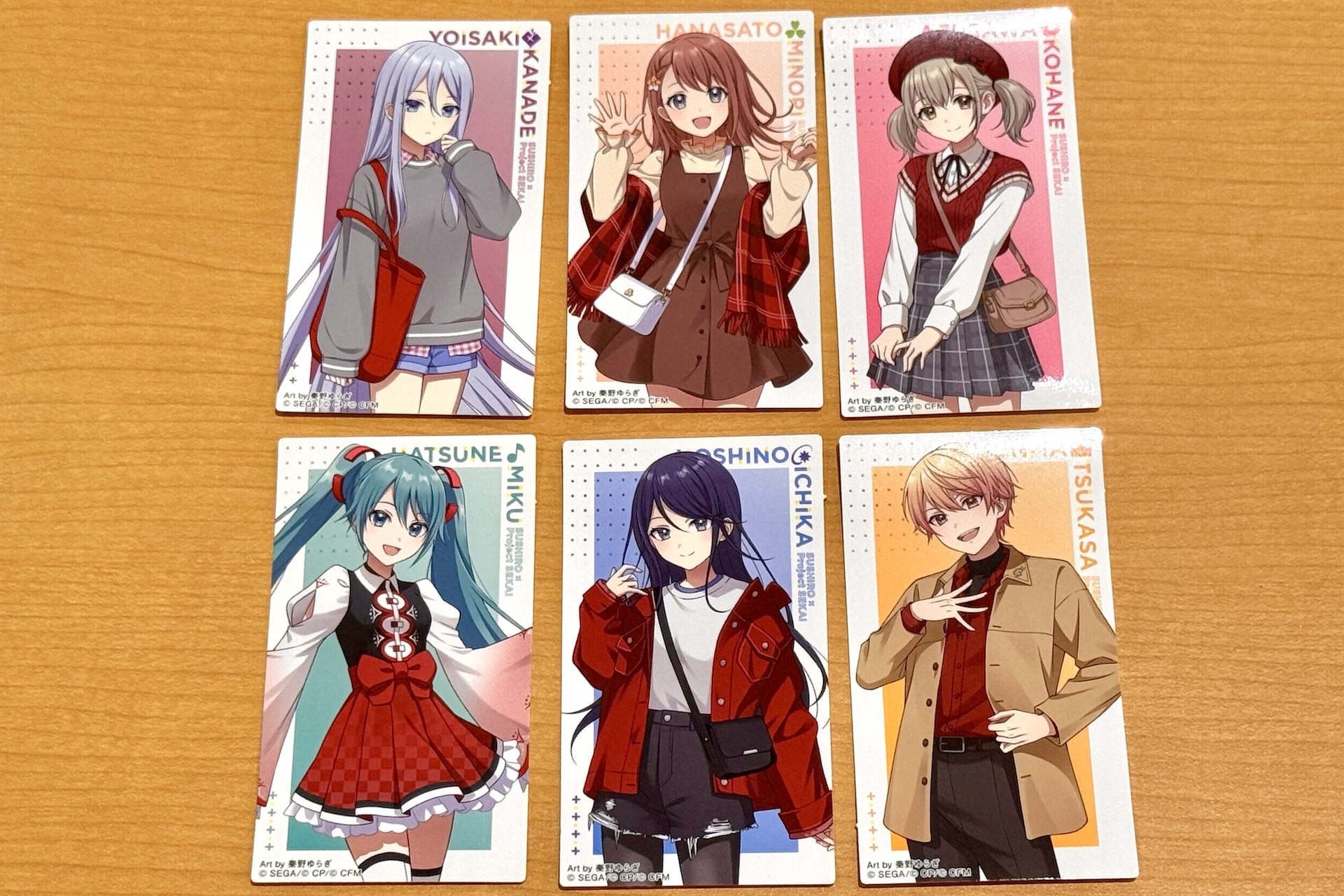 ステッカーは全6種