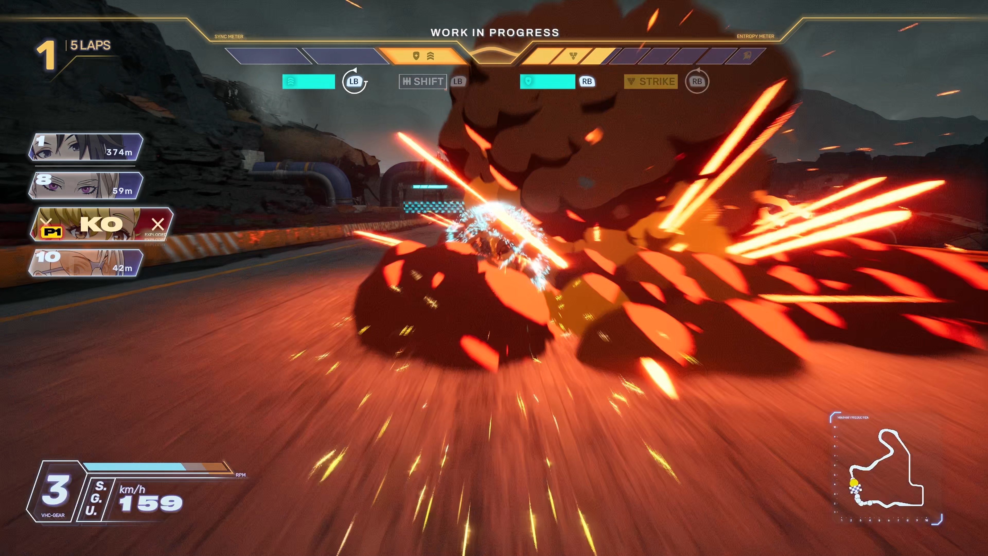 こちらができることは相手もできるということ……油断すると後ろからストライクを食らってクラッシュさせられてしまうのだ