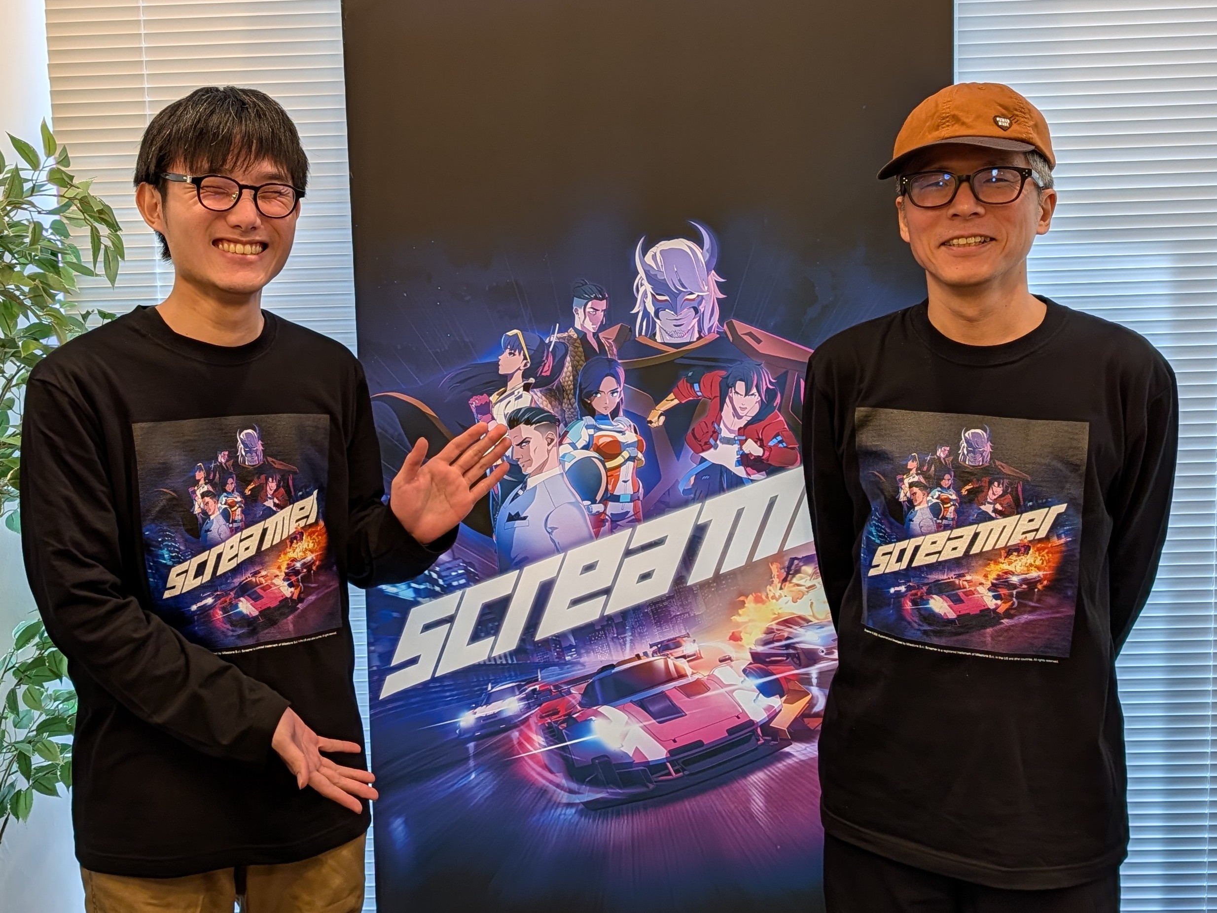 ポリゴン・ピクチュアズのアニメーションディレクター、島村大輔氏(右)と、CGスーパーバイザーの伊東克承氏(左)。好きなアニメを聞いてみたところ、島村氏は「AKIRA」など、いわゆる“ジャパニメーション”と呼ばれる作品が好みとコメント。伊東氏はベタながらジブリ作品や、新海誠作品などの王道が好き、写真には写っていないが、田中氏は「スラムダンク」や「るろうに剣心」などジャンプ王道作品が好みとコメントしていた