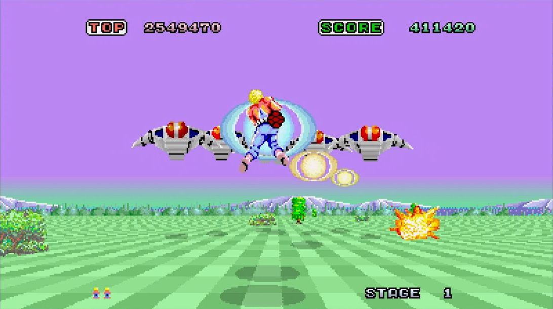 ※写真はNintendo Switch版「SEGA AGES スペースハリアー」で撮影（以下同）