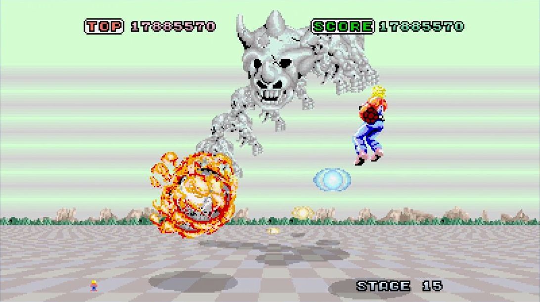 ※写真はNintendo Switch版「SEGA AGES スペースハリアー」で撮影（以下同）