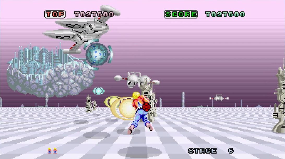 ステージ6の背景に浮かぶコロニーの美しさにも大いに感動した